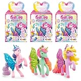 Galupy Rainbow Unicorn 3er Pack - Einhorn Spielzeug zu Sammeln, Einhorn Figuren...
