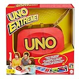 Mattel Games UNO Extreme!, Uno Kartenspiel für die Familie, mit Kartenwerfer,...