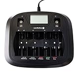 everActive Ladegerät für 8 Akkus AAA AA C D 9V, universal und schnell,...