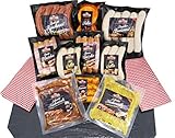 Barbecue Party Grillpaket mit Bratwürsten, Grillfleisch Steak mariniert,...