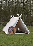 Battle-Merchant - Wikingerzelt, 3 x 2.7 x 2 m, 350 GMS, naturfarben, OHNE...