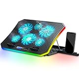 TopMate C12 Laptop Kühler RGB Gaming Notebook Kühlpads für Schreibtisch und...