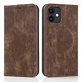 QLTYPRI Hülle für iPhone 12/iPhone 12 Pro Kompatibel mit MagSafe, Ledertasche...
