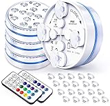 Joycome Poolbeleuchtung 4 Stück 13 RGB LED Pool Licht Unterwasser, Whirlpool...