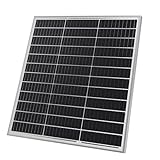 Solarpanel Monokristallin - 100 W, 18 V für 12 V Batterien, Photovoltaik,...