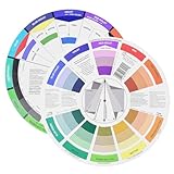 GXGM 2 Stück, Color Wheel, Farbmischrad, Farbrad, Farbkreis Drehscheibe, Pocket...
