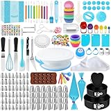 AZOMKER Torten Zubehör, Backzubehör, Tortenplatte Drehbar, Backset,...