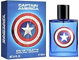 Captain America Kinderduft im coolen Glasflakon (30 ml) - Geschenk für Jungen,...