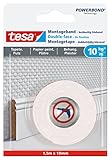 tesa Montageband Tapete&Putz, 10 kg Haltekraft pro Meter - starkes,...