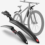 VELMIA Schutzblech Mountainbike I Set für vorne und hinten [passend für 24 bis...