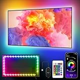 Nexillumi Led TV Hintergrundbeleuchtung, 4M LED Streifen mit Bluetooth,für...