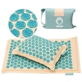 Fitleap Akupressurmatte-Set mit Kissen + Tasche, Massage-Matte zur wohltuenden...