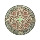 Bits and Pieces - Keltischer Kompass Trittstein Nachtleuchtend - Zierstein für...