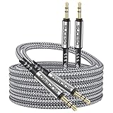 SUCESO 3.5mm Aux Kabel [2 Stück 1M+2M] 3,5mm Klinke auf Klinke Stereo...