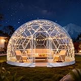 3.6 x 2.2m Gewächshaus Gartenkuppel Igloo,Gartenkuppel TPU Blasenzelt für 4-8...