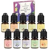 LUCPICT 10 x 6 ml Seifenduftöl, Duftöl zur Seifenherstellung, Flüssiges...