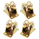 4 Stück V-Nut Seil Rollen für Wäscheleine Seilrolle Riemenscheibensystem...
