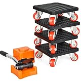 JUGGPENG 9-Teiliges Möbel Transportroller Set, Schwerer Möbeltransporter mit...
