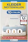 Patronus Kleidermottenfalle [10 Stück] - effektiver Mottenschutz für...