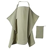 Dimoxii Stilltuch für Unterwegs, Weiches Musselin Nursing Cover mit...
