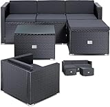 KESSER® Polyrattan Lounge Aruba - Gartenlounge für 4-5 Personen...