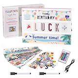 Light Box, LED-Lichtbox mit Farbwechsel, 16 Farben, mit 351 Etiketten und 2...