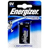 Energizer Ultimate Lithium Batterie U9VL-J 9V-Block Blister, Lithium, 9V