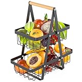 Cisivis 2 Stöckig Obstkorb Etagere, Abnehmbar Obstkorb, Obstschale Etagere mit...