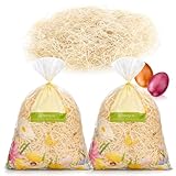 com-four® 80g Ostergras Natur - für Osternester, Osterkörbe und...
