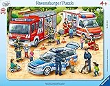 Ravensburger Kinderpuzzle - 06144 Spannende Berufe - Rahmenpuzzle für Kinder ab...