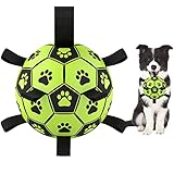 LOTUSWILD Hundespielzeug, 15cm Dauerhaft Hundespielzeug Ball mit Griff,...