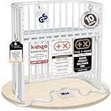 babybay Boxspring Comfort Plus Beistellbett aus massivem Buchenholz/Kinderbett...
