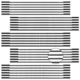 Mumjooyi 30 Stück Dekupiersägeblatt Set 127mm Laubsägeblätter mit Stift...