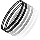 6 Stück Haarband für Herren, Elastische Sport Haarband für Jungs, Jungen,...
