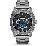 Fossil Machine uhr für Herren, Chronographenwerk mit Edelstahl- oder...