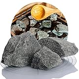 Schicker Mineral Deutsche Saunasteine 25 kg, hochwertige Diabas Aufgusssteine,...