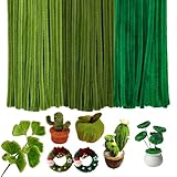 LLMtn 300 Pfeifenreiniger Set, Pfeifenputzer Basteln 6mm X 30CM (3 Grün)