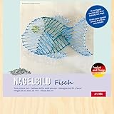 Pebaro NB4 Nagelbild Kreativ Set, Bastelset, Fadenbild, Fadenspannbild, String...