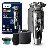 Philips Shaver S9000 Prestige, elektrischer Nass- und Trockenrasierer, helles...