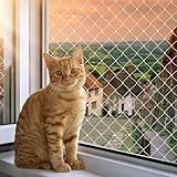 DOINEUFL Katzennetz für Balkon Ohne Bohren, 10x3m Transparent Katzennetz...