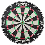 KOTO - King Classic Dartscheibe (Offizielle Turniermaße), Inkl. Slim Wire...