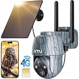 XTU 3G/4G LTE Wildkamera mit SIM Karte - Solar Wildtierkamera mit...