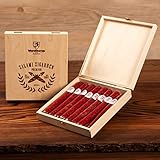 Wurststicks aus Salami in hochwertiger Holz-Geschenk-Box/Wurst Geschenk für...