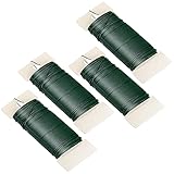 lohey 4Stk 35M basteldraht Dünn, 0,65mm Wickeldraht Blumendraht Grün,...