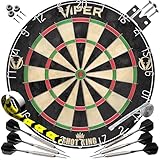 Viper Unisex-Erwachsene Shot King Dartscheiben-Set mit Stahlspitze, Schwarz,...