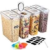 YASHE 4 Stücke Vorratsdosen Set 3.7L, Vorratsdosen mit Deckel Luftdicht,...