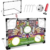 WwuHua Fussballtore für Garten, 2-in-1 Fussballtor, Fußball Geschenke für...
