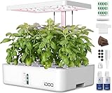 iDOO Hydroponisches Anzuchtsystem, 12Hülsen Indoor Kräutergarten mit...