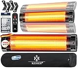 KESSER® Infrarotstrahler 2500W Infrarot Heizstrahler mit Fernbedienung, 3...