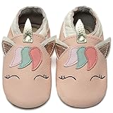 IceUnicorn Krabbelschuhe Baby Lauflernschuhe Jungen Weiche Leder Babyschuhe...